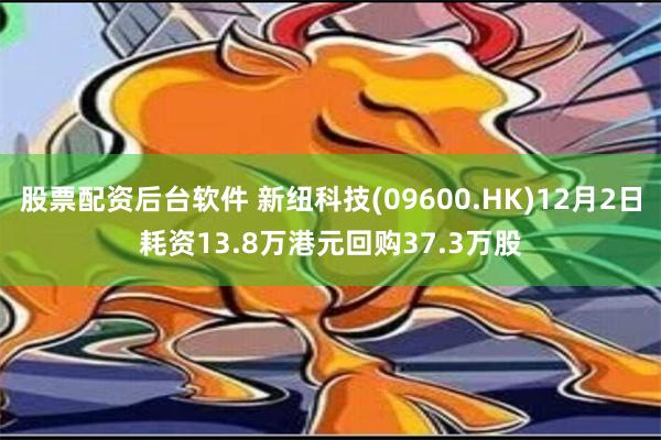 股票配资后台软件 新纽科技(09600.HK)12月2日耗资13.8万港元回购37.3万股